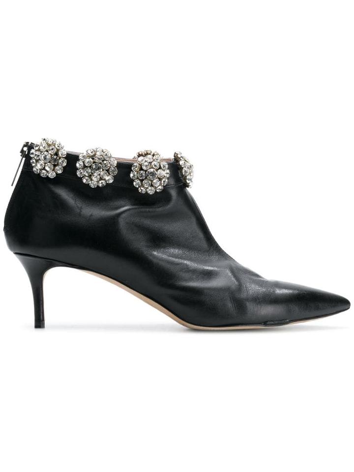 Christopher Kane Diamond Cluster Ankle Boot - Black