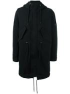 Diesel Double Drawstring Coat - Black