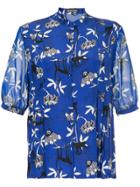 Markus Lupfer Floral Print Blouse - Blue