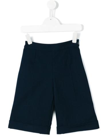 La Stupenderia - Wide Leg Shorts - Kids - Cotton/polyester - 2 Yrs, Blue