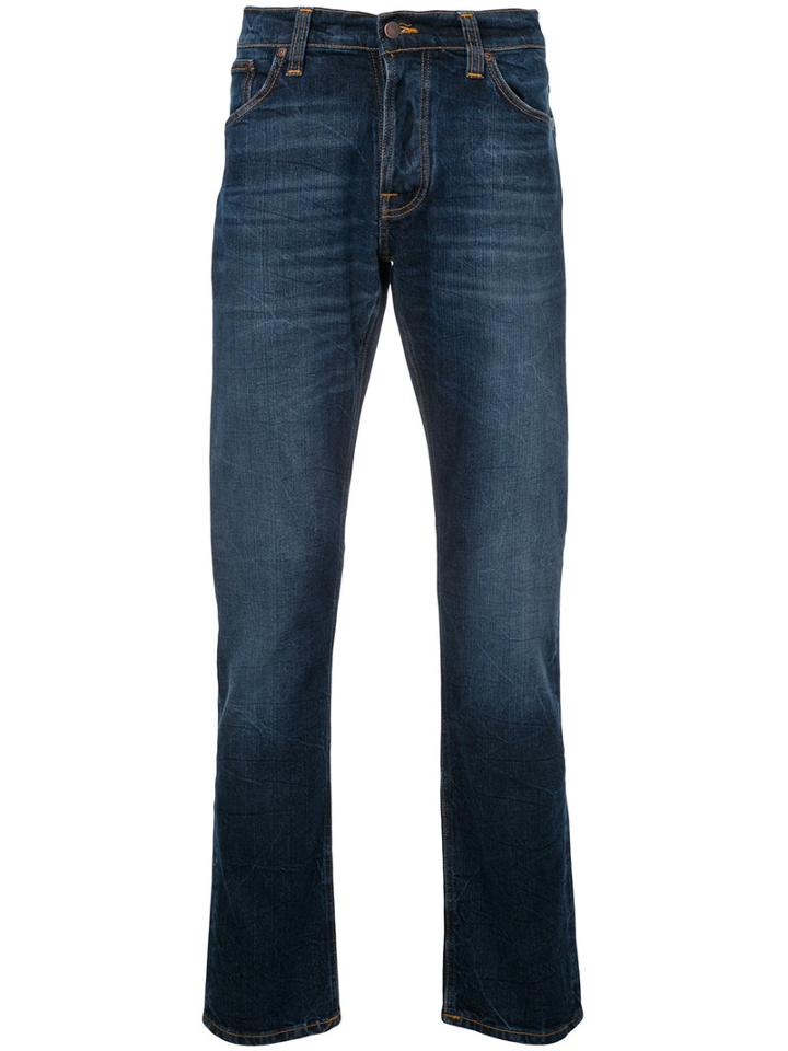Nudie Jeans Co - Dude Dan Tapered Jeans - Men - Cotton/spandex/elastane - 32/32, Blue, Cotton/spandex/elastane