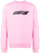 Msgm Upside-down Logo Sweatshirt - Pink