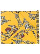 Escada Sport Floral Print Scarf - Yellow
