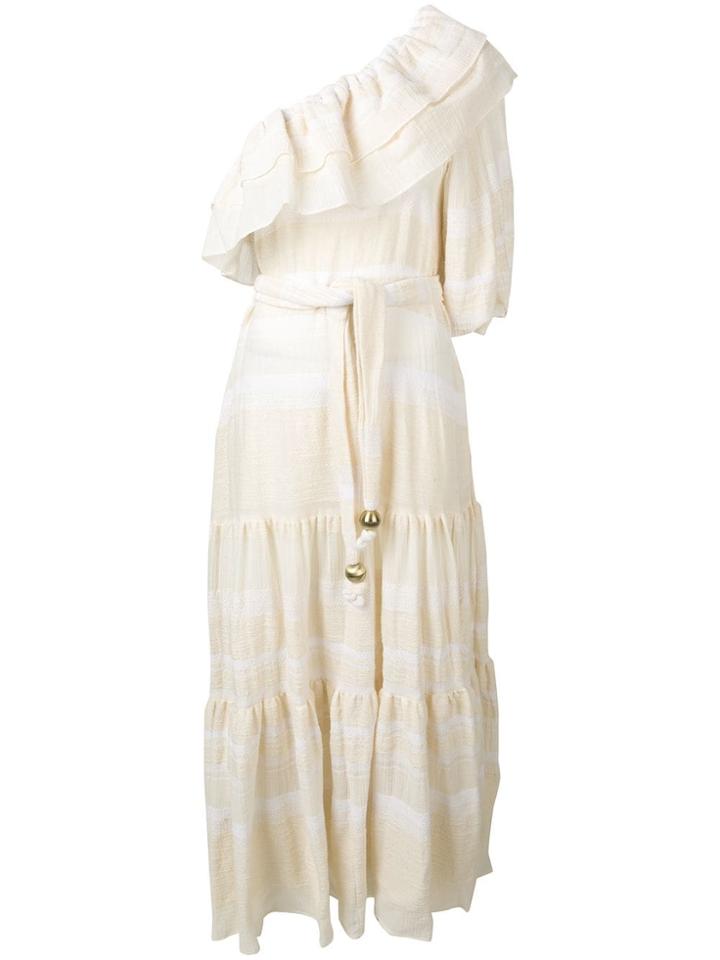 Lisa Marie Fernandez Metallic Maxi Dress - Neutrals