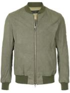 Roar Zipped Bomber Jacket - Green