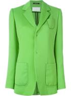Maison Margiela Deconstructed Blazer, Women's, Size: 38, Green, Polyamide/spandex/elastane/viscose