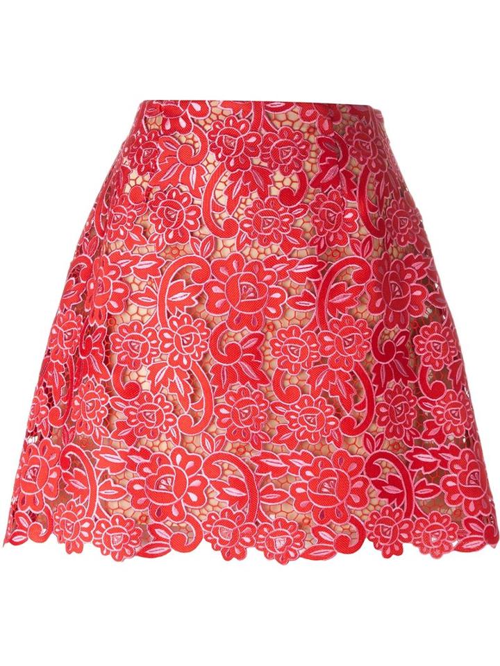 Marco De Vincenzo Embroidered Lace Circle Skirt