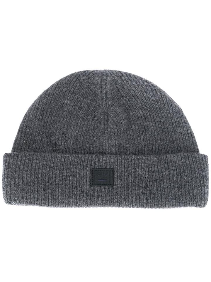 Acne Studios Pansy N Face Beanie - Grey