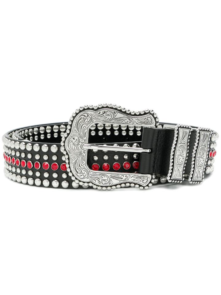 B-low The Belt Multi-stud Buckle Belt - Black
