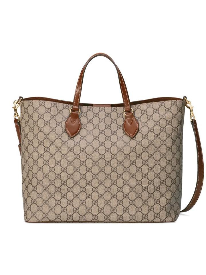 Gucci Gg Supreme Tote - Neutrals