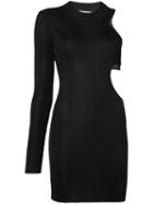 Beau Souci - Fitted Cut-out Dress - Women - Viscose - L, Black, Viscose