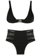 Brigitte Hot Pants Bikini Set - Black