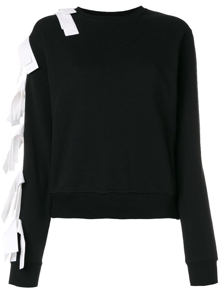 Msgm Slip-on Patches Sweatshirt - Black