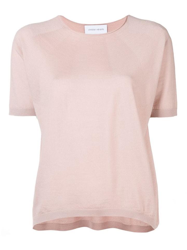 Christian Wijnants Short Sleeve Jumper - Pink