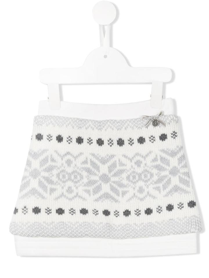 Lapin House Fair Isle Knit Skirt, Girl's, Size: 6 Yrs, White