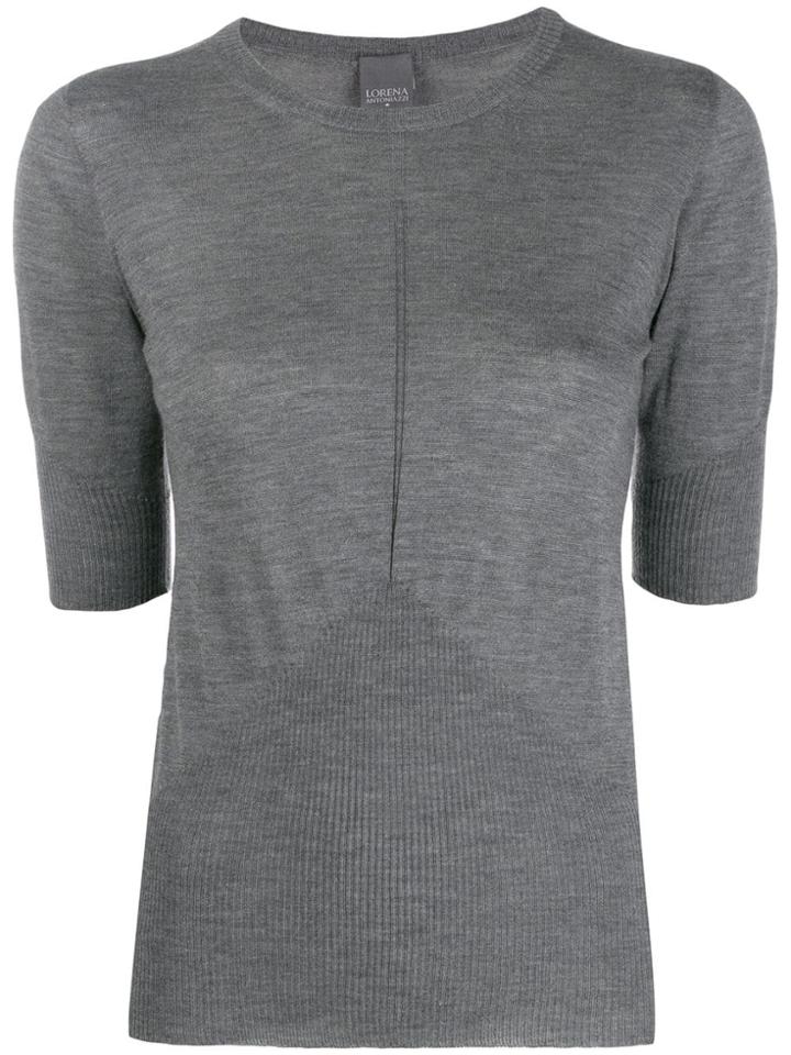 Lorena Antoniazzi Cashmere Knitted Top - Grey