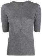 Lorena Antoniazzi Cashmere Knitted Top - Grey
