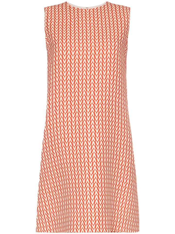 Valentino Valentino Garavani A-line Printed Dress - Red