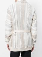 Laneus Jacquard Pattern Knit Cardigan - Nude & Neutrals