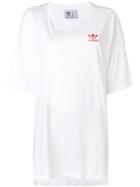 Adidas Logo Oversized T-shirt - White