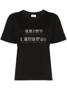 Saint Laurent Western Logo Printed T-shirt - Black