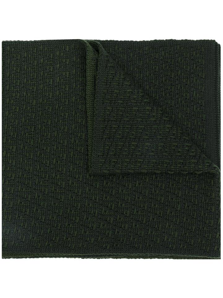 Fendi - Signature Knit Scarf - Men - Wool - One Size, Green, Wool