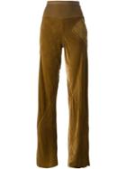 Rick Owens Straight Leg Trousers, Women's, Size: 42, Brown, Viscose/silk/cotton/polyamide