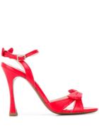 Alexa Chung Heeled Sandals - Red