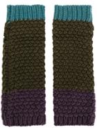 Etro Fingerless Knitted Gloves - Multicolour