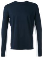 Prada Longsleeved T-shirt, Men's, Size: Large, Blue, Cotton/spandex/elastane