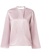 Valentino Hammered Lame Top - Pink & Purple