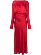 Victoria Beckham Long Cocktail Dress - Red