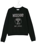 Moschino Kids Crystal Embellished Sweatshirt - Black