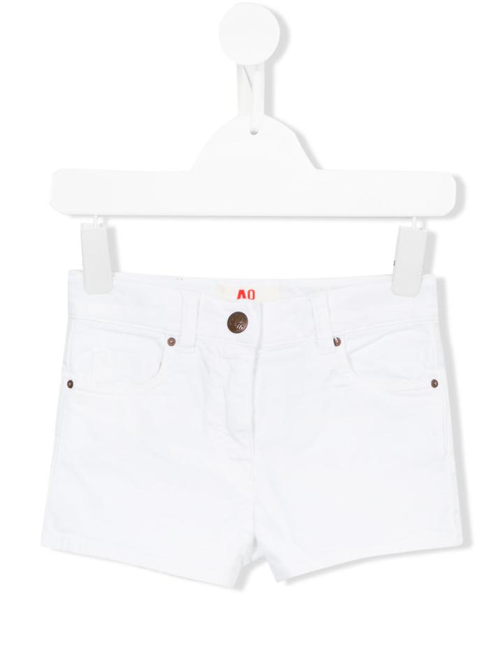 American Outfitters Kids Five Pocket Denim Shorts, Girl's, Size: 10 Yrs, White