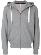 Sun 68 Roll Neck Zip Hoodie - Grey