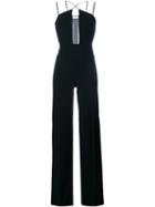 Roland Mouret Malvern Sleeveless Jumpsuit, Women's, Size: 10, Black, Polyester/spandex/elastane/acetate/viscose