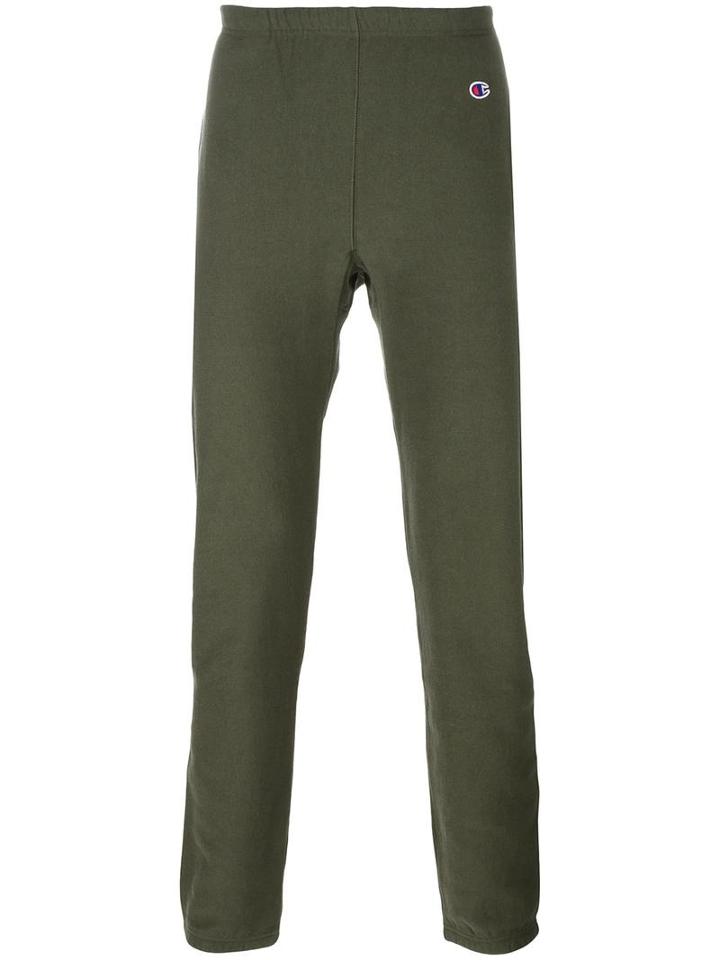 Champion Elasticated Waistband Sweatpants, Size: Large, Green, Cotton