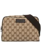 Gucci Vintage Gg Pattern Bum Bag - Brown