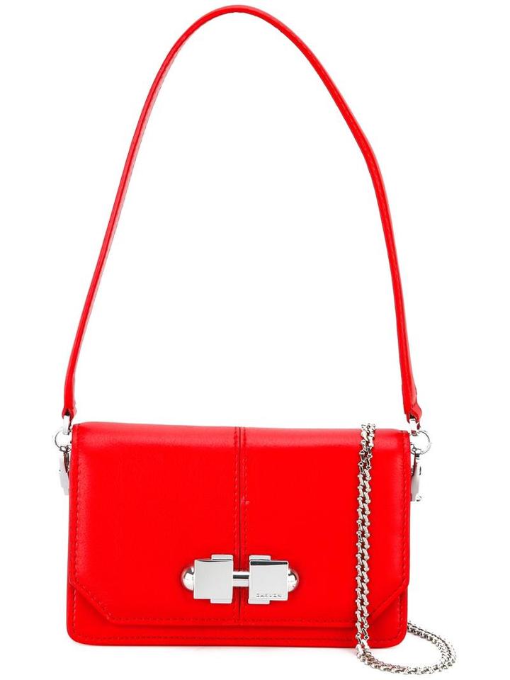 Carven Mini Camera Bag, Women's, Red, Calf Leather