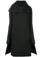 Rick Owens Drkshdw A-line Coat, Women's, Size: Large, Black, Cotton/polyamide/nylon/acrylic