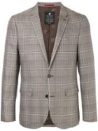 Loveless Plaid Tailored Blazer - Grey