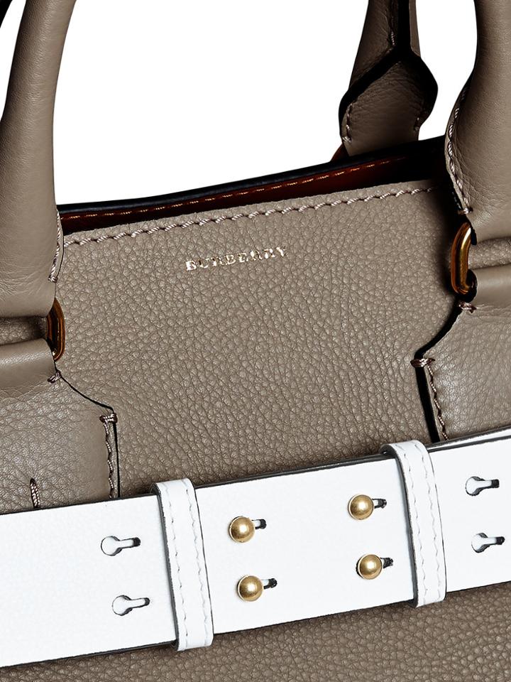 Burberry The Large Leather Belt Bag - Grey