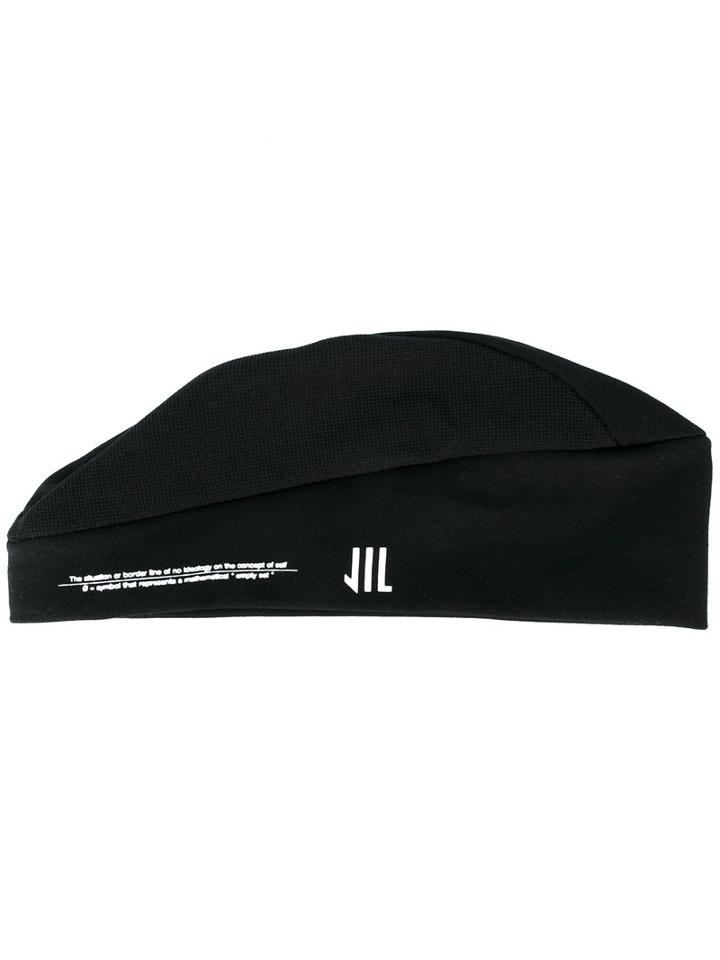 Julius - Logo Print Beanie - Men - Nylon/polyurethane/rayon - One Size, Black, Nylon/polyurethane/rayon