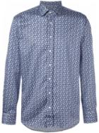 Etro Printed Shirt, Men's, Size: 42, Blue, Cotton