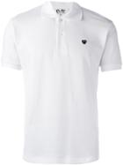 Comme Des Garçons Play Classic Polo Shirt, Men's, Size: Small, White, Cotton