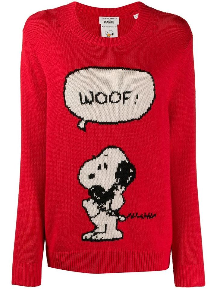 Chinti & Parker Snoopy Jumper - Red