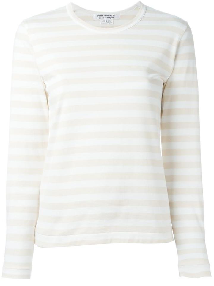 Comme Des Garçons Comme Des Garçons Striped Knitted Long-sleeved T-shirt