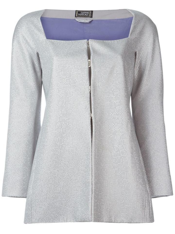 Versace Pre-owned Embellished Jacket - Grey