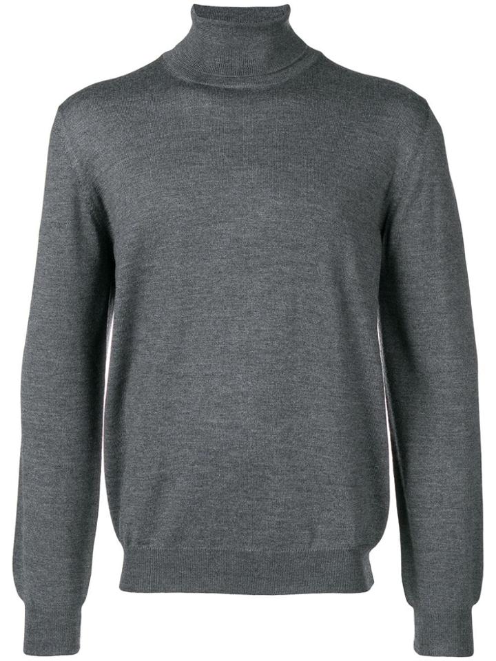 Barba Turtleneck Sweater - Grey