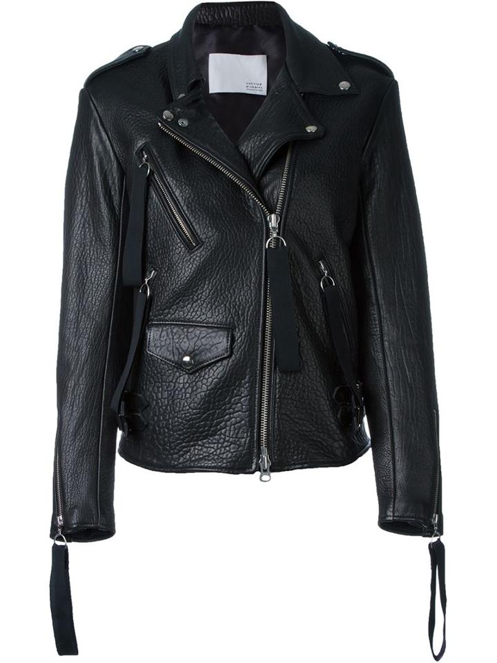 Matthew Miller Multi Zip Jacket, Women's, Size: 10, Black, Leather